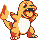 #004 Charmander sprite Amarillo