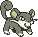 #019 Rattata sprite Amarillo