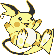 #026 Raichu sprite Amarillo