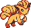 #037 Vulpix sprite Amarillo