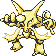 #065 Alakazam sprite Amarillo