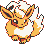 #136 Flareon sprite Amarillo