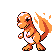 #004 Charmander sprite Rojo / Azul