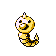 #013 Weedle sprite Rojo / Azul