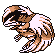 #022 Fearow sprite Rojo / Azul