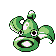 #070 Weepinbell sprite Rojo / Azul