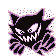 #093 Haunter sprite Rojo / Azul