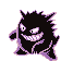 #094 Gengar sprite Rojo / Azul