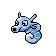 #116 Horsea sprite Rojo / Azul