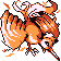 #146 Moltres sprite Rojo / Azul