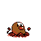 #050 Diglett sprite Cristal