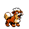 #058 Growlithe sprite Cristal