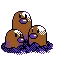#051 Dugtrio sprite Cristal Shiny