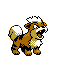 #058 Growlithe sprite Cristal Shiny