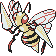 #015 Beedrill sprite Oro