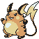 #026 Raichu sprite Oro