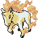 #078 Rapidash sprite Oro