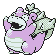 #080 Slowbro sprite Oro