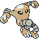 #106 Hitmonlee sprite Oro