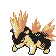 #156 Quilava sprite Oro