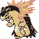 #157 Typhlosion sprite Oro