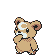 #216 Teddiursa sprite Oro