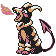#229 Houndoom sprite Oro