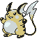 #026 Raichu sprite Oro Shiny