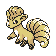#037 Vulpix sprite Oro Shiny