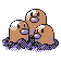 #051 Dugtrio sprite Oro Shiny