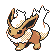 #136 Flareon sprite Oro Shiny