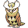 #164 Noctowl sprite Oro Shiny