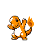 #004 Charmander sprite Plata