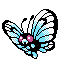 #012 Butterfree sprite Plata