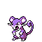 #019 Rattata sprite Plata