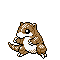#027 Sandshrew sprite Plata