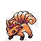 #037 Vulpix sprite Plata