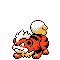 #058 Growlithe sprite Plata