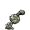 #074 Geodude sprite Plata