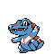 #158 Totodile sprite Plata