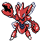 #212 Scizor sprite Plata