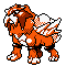 #244 Entei sprite Plata