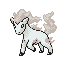 #077 Ponyta sprite Plata Shiny