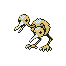 #084 Doduo sprite Plata Shiny