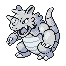 #112 Rhydon sprite Plata Shiny