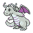 #149 Dragonite sprite Plata Shiny