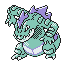 #160 Feraligatr sprite Plata Shiny