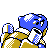 #009 Blastoise sprite Posterior