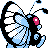 #012 Butterfree sprite Posterior