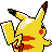 #025 Pikachu sprite Posterior